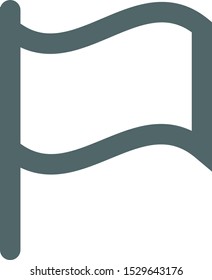 Line flag icon. Vector illustration