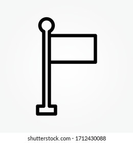 line flag Icon vector illustration