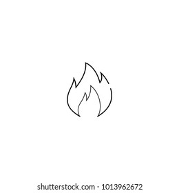 Line Flame Icon