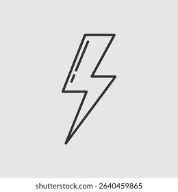 line flash logo icon design
