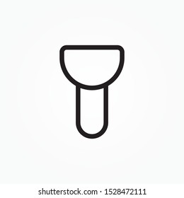 Line flashlight icon illustration isolated vector sign symbol