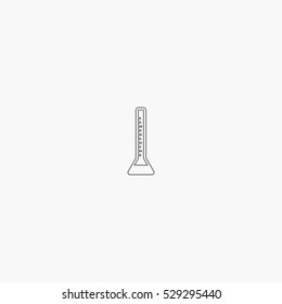 line flask icon