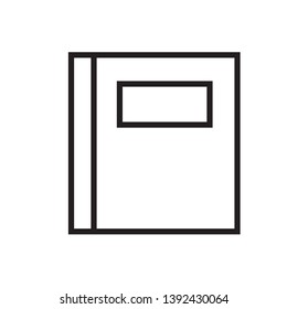 line flat book icon symbol sign, vector, eps 10