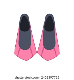line flippers cartoon. logo adventure, character water, kit animation line flippers sign. isolated symbol vector illustration
