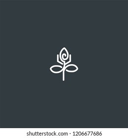 Line flower logo design inspiration