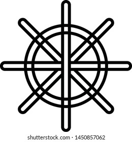 line flower star repeat sign symbol vector art