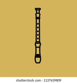 Line Flute Cartoon