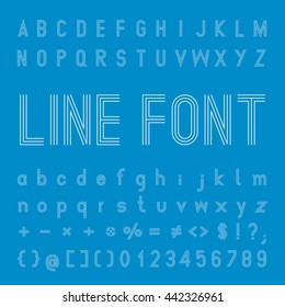 Line Font Design