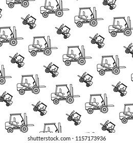 line forklift mecanic equipment repair background