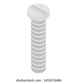 Line form bolt icon. Isometric of line form bolt vector icon for web design isolated on white background