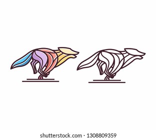 line fox speed vector