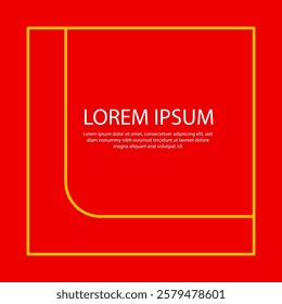 line frame shape element stock design