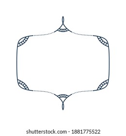 Line frame. Simple border decoration