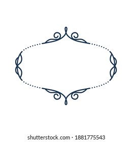 Line frame. Simple border decoration