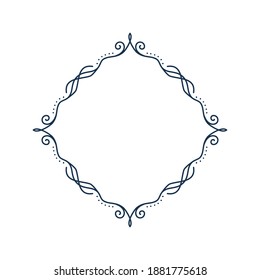 Line frame. Simple border decoration