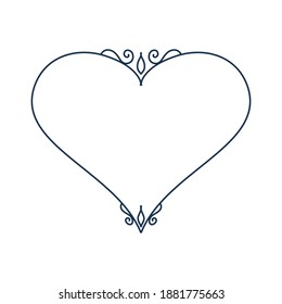 Line frame. Simple border decoration
