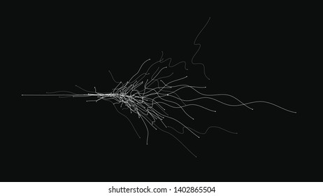 Line frequency particle tech sound wave vector background