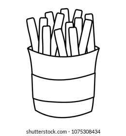 line fries french unhealthy calories food