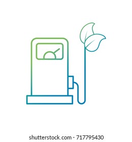 line gas machine and cable with leaves to environment care