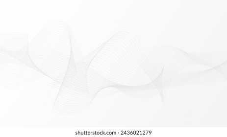 Línea geométrica abstracta Curvas retorcidas en ondas