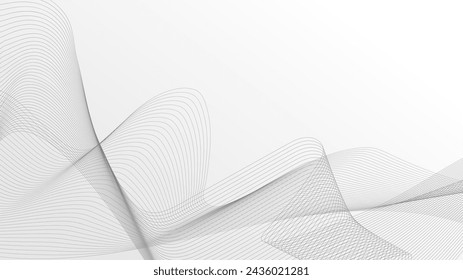 line geometric abstract Curves twisted into waves