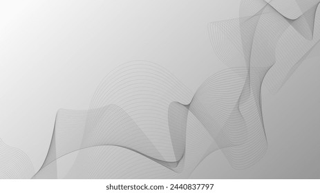 line geometric abstract Curves twisted into waves