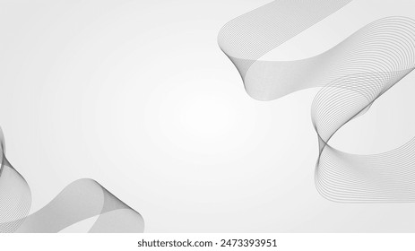 line geometric abstract Curves twisted into waves