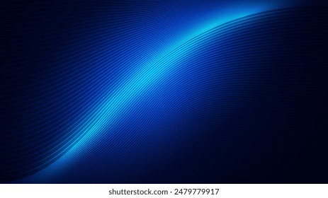 line geometric abstract Curves twisted into waves