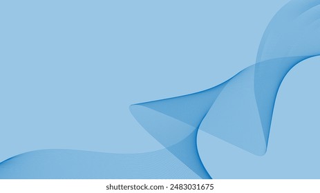 line geometric abstract Curves twisted into waves