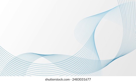 line geometric abstract Curves twisted into waves