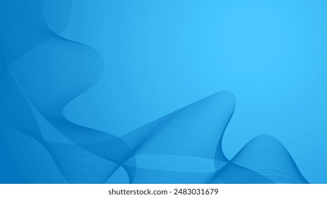 line geometric abstract Curves twisted into waves