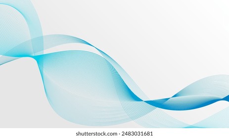 line geometric abstract Curves twisted into waves