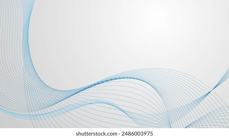 Línea geométrica abstracta Curvas retorcidas en ondas