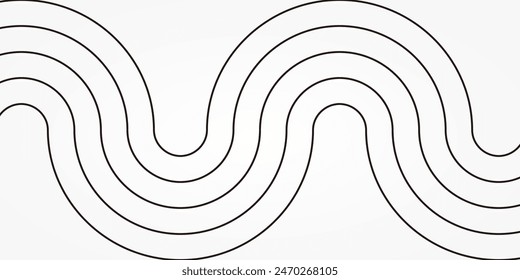 line geometric arch abstract background. monochrome design