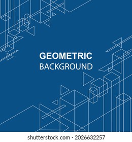 Line geometric background. Geometric background Premium