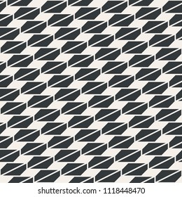 Line geometric chequer  seamless abstract pattern monochrome or two colors vector