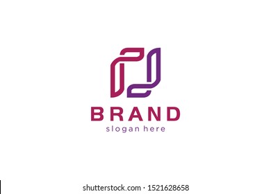 line geometric concept, abstract logo template, line geometric icon