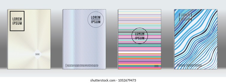 Line geometric cover.  Vector trendy line pattern for poster design.  Set of templates for business brochures.  2d prints for banner background.  Business graphic design banner. 