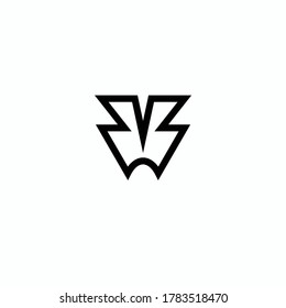 Line geometric modern abstract business art logo design icon