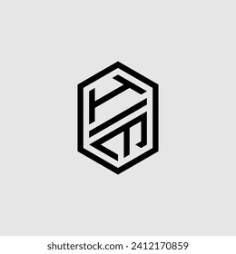 IE line geometric monogram with high quality professional design that will print well