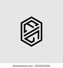 EG line geometric monogram with high quality professional design that will print well