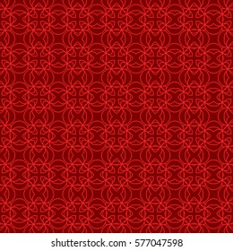 Line geometric seamless pattern. vector illustration. Ethnic floral ornament. For interior design, printing, textile industry, invitation card.