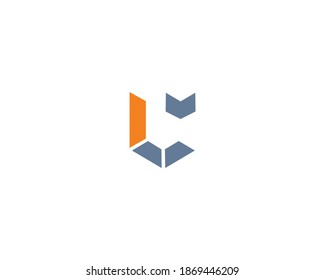 Line Geometric. Simple corporate icon design template