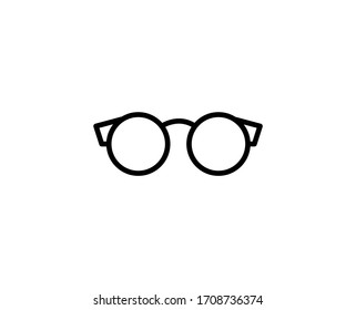 Icono de lentes aislados en fondo blanco. Símbolo de esquema para diseño de sitio web, aplicación móvil, ui. Pictograma de lentes. Ilustración vectorial, derrame editorial. Eps10