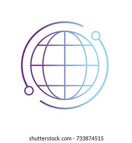 line global map connection digital technology