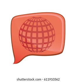 line globe icon symbol, vector illustration design