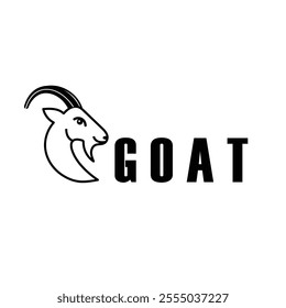 Line goat logo with a brand name