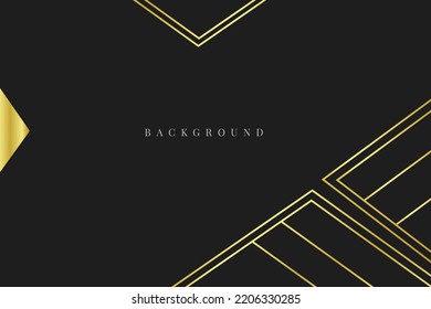 Line Gold Background Elegant Luxury Gold Background Black Professional Wallpaper Presentation