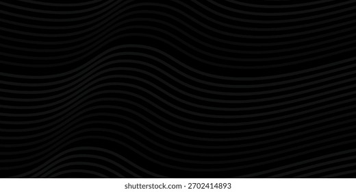Línea buena Diseño de fondo abstracto negro. Línea ondulada moderna. Ilustraciones de arte simples lux red gráfica tecnología premium textura onda de Fondo de pantalla