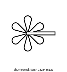 Line good luck Left Icon Design Vector